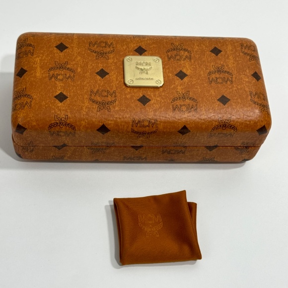 MCM 58mm Havana Brown Logo Square Designer Sunglasses with Case MCM619SA - Picture 11 of 11